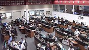 Thumbnail for File:NASA Mission Control following Soyuz MS-10 launch on NASA TV-09.jpg