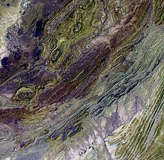 Image 43Satellite image of the Sulaiman Range (from Geography of Pakistan)