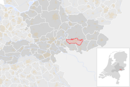 Locatie van de gemeente Doetinchem (gemeentegrenzen CBS 2016)