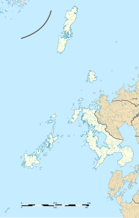 Map showing the location of Hokushō Prefectural Natural Park