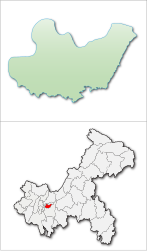 District de Nan'an - Carte