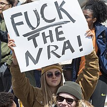 A student protester in Minnesota on the day of the walkout. National School Walkout against gun violence (41573788272).jpg