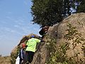 Natural boulder rock practice and trainning by Pathajatra club Budge Budge DSCN1184.jpg