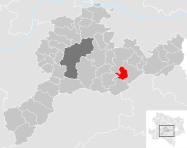 Poloha obce Neustift-Innermanzing v okrese Sankt Pölten-vidiek (klikacia mapa)