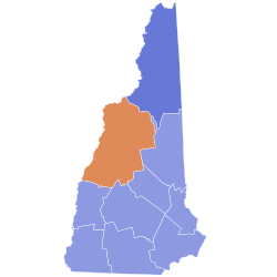 New Hampshire Republican Presidential Primary Election Results by County Margins, 2024.svg