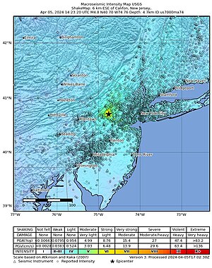 Землетрясение в Нью-Джерси (2024)