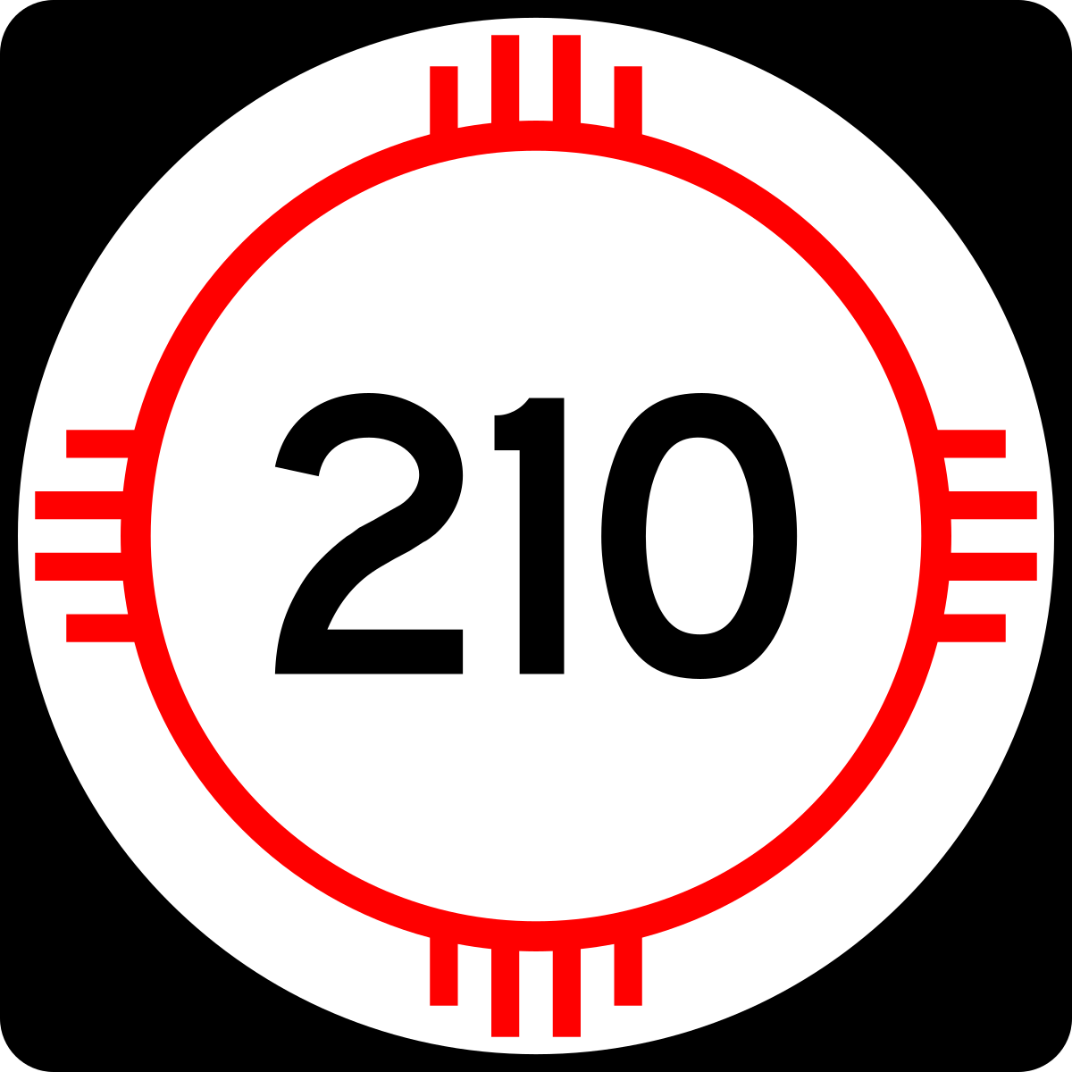 Число 210. Svg-210.