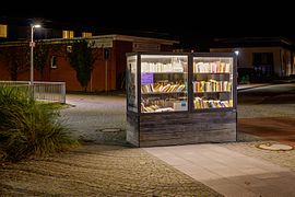 Boîte à livres à Onnen-Visser-Platz, Norderney, (Allemagne)