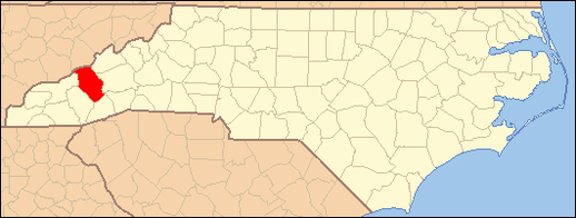 North Carolina Map Highlighting Haywood County.PNG