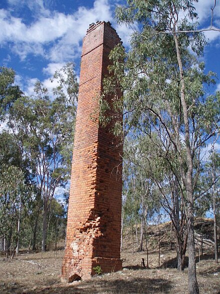 Surviving chimney on the Norton Goldfield, 2009 Norton Goldfield, Chimney (2009).jpg