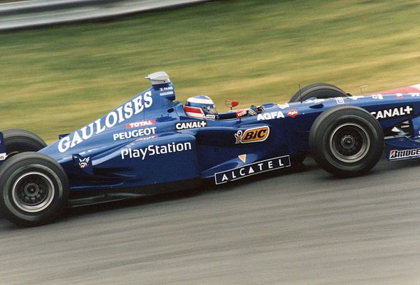 Olivier Panis driving for the Prost Grand Prix team in Montreal in 1998.