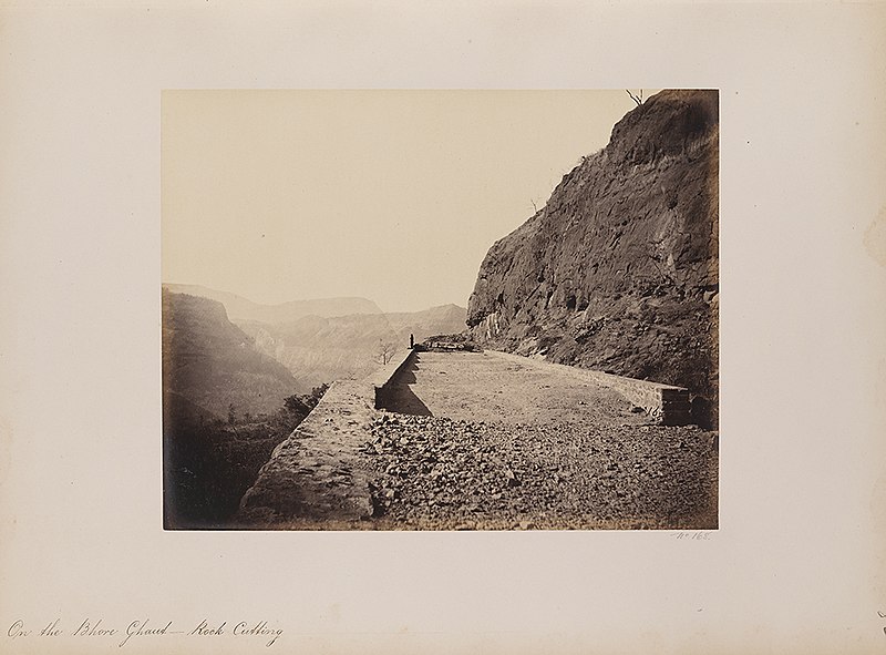 File:On the Bhore Ghaut - Rock Cutting (12599470853).jpg