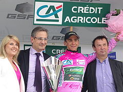 Bryan Coquard, leader du classement général.