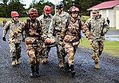 FTELP e a Guarda Nacional do Oregon trabalham ao lado durante um exercício de resposta a desastres em 2017