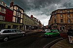 Thumbnail for File:Oxford - High Street - Longwall Street - View WNW towards Examination Schools &amp; University Church of St Mary the Virgin.jpg