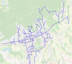Pécs bus map.svg