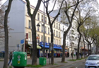 Boulevard de la Villette, côté 19e.
