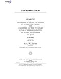 Миниатюра для Файл:PATENT REFORM ACT OF 2007 (IA gov.gpo.fdsys.CHRG-110hhrg34929).pdf