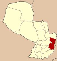 Location of Ciudad del Este