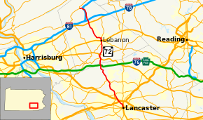 Pennsylvania Route 72 map.svg