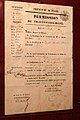 Permission de travestissement accordée par le préfet de police de Paris à Nathalie Micas le 11 octobre 1857
