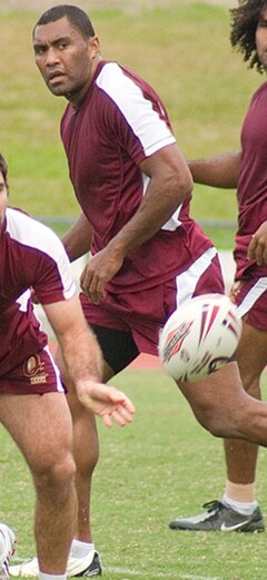 Civoniceva training with the Maroons in 2009