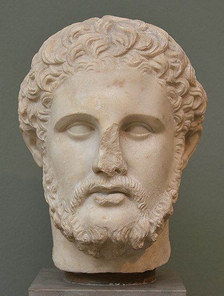 File:Phillip II, king of Macedonia, Roman copy of Greek original, Ny Carlsberg Glyptotek, Copenhagen (36420294055).jpg