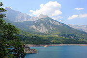 Piva-stuwmeer bij Plužine, Montenegro