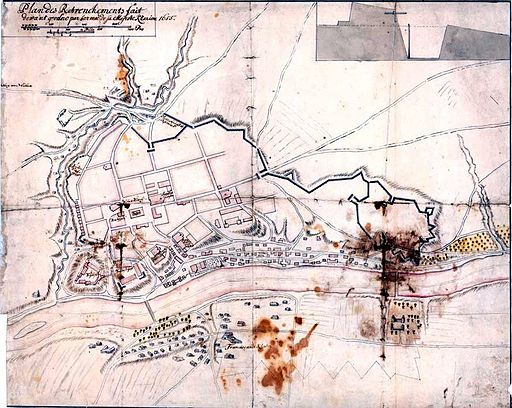 Plan of Hrodna, 1655