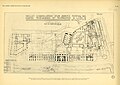 Plan au sol du projet d'installation d'un service central des P.T.T. dans l'ancien hôpital de l'Hôtel-Dieu (pl46)