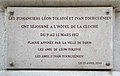 Plaque séjour Tolstoï et Tourguéniev à l'hôtel de la Cloche (Dijon) - rue de la Liberté.jpg