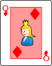 Playing card diamond Q.svg
