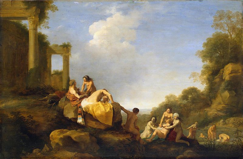 File:Poelenburgh, Cornelis van - Landscape with Diana and Callisto -17th c.jpg