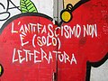 * Nomination Political graffiti in Legnano, Italy. --Mænsard vokser 11:34, 31 May 2020 (UTC) * Promotion Good quality. --Moroder 08:42, 7 June 2020 (UTC)