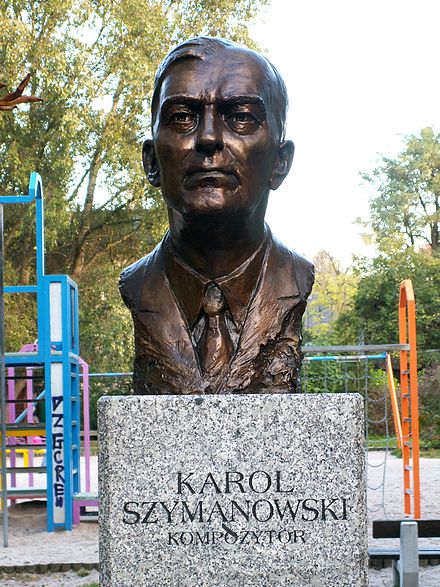Bust of Szymanowski in Kielce
