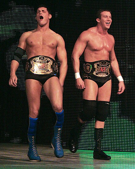 DiBiase and Cody Rhodes  as World Tag Team Champions