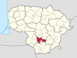 Prienai in Lithuania.svg