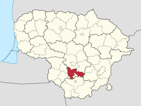 Prienai in Lithuania.svg