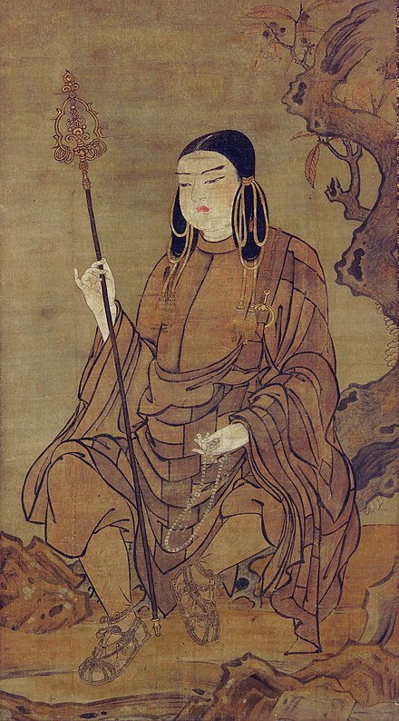 Prince Shōtoku was a semi-legendary regent of the Asuka period, and considered to be the first major sponsor of Buddhism in Japan.