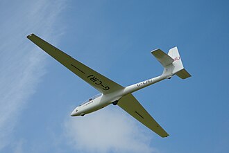 SZD-50-3 G-CJRJ at the Vintage Glider Rally, Camphill in June 2011 Puchacz-JRJ.jpg