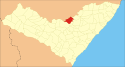 Localização de Quebrangulo em Alagoas