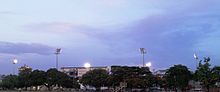 QPO - Flood lights turned on Queens Park Oval as night sets in.jpg