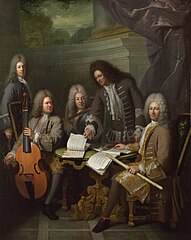 Réunion de musiciens par André Bouys (c.1710)