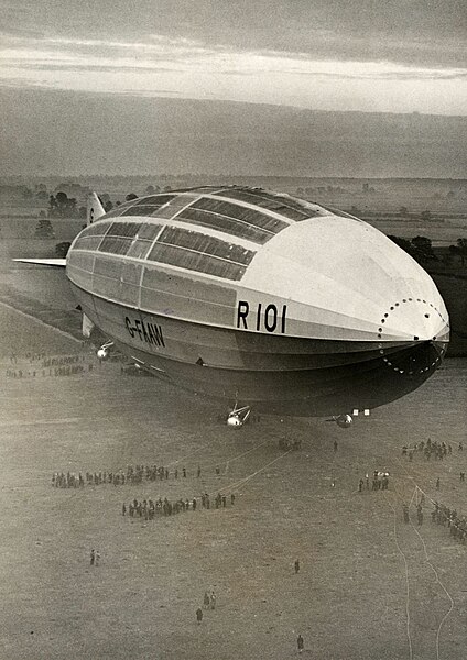 R101 on the day of its first flight, 14 October 1929