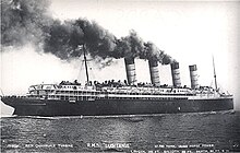 RMS Lusitania - built 1904-1906 RMS Lusitania boat.jpg