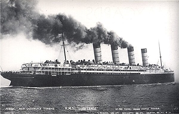 RMS Lusitania – built 1904–1906