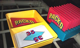 Rack-O Sequential-matching card game