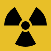 Símbolo de peligro radiactivo