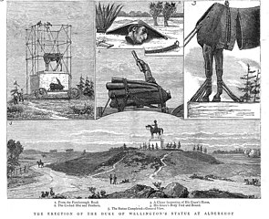 Re-erection at Aldershot in 1885