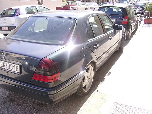 Reflection of the sun on a car in Kefalonia, Greece